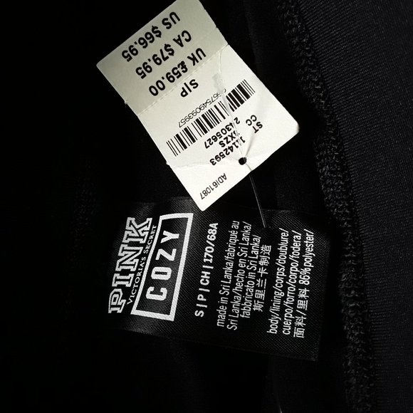 VS PINK Workout Cozy Pocket Legging Maroon. New - Picture 10 of 10